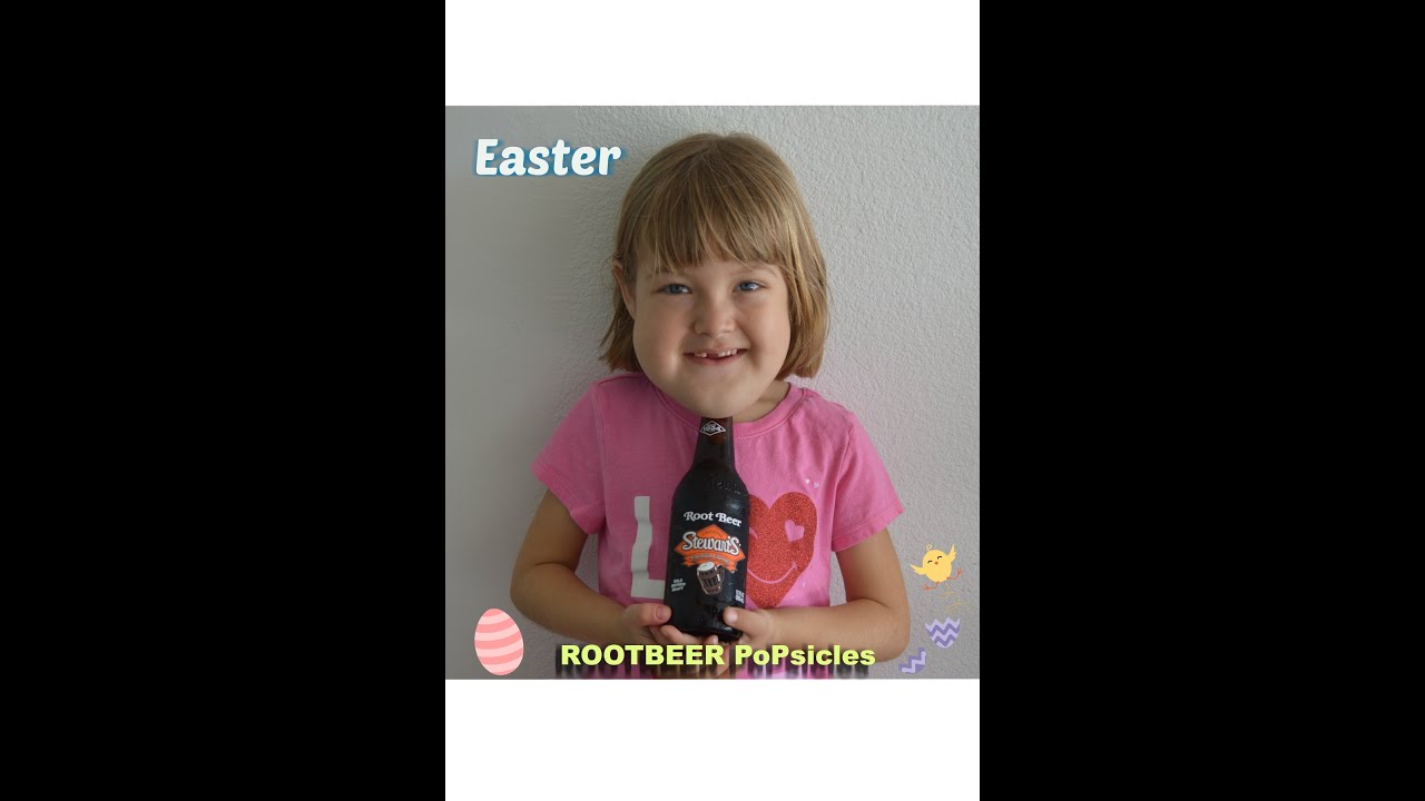 How Lilly Makes her Root Beer Float Popsicles with Ice Cream Easter