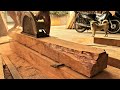 Incredible Skills Woodworking // The Most Beautiful Monolithic Sculpture Carved Hardwood Table