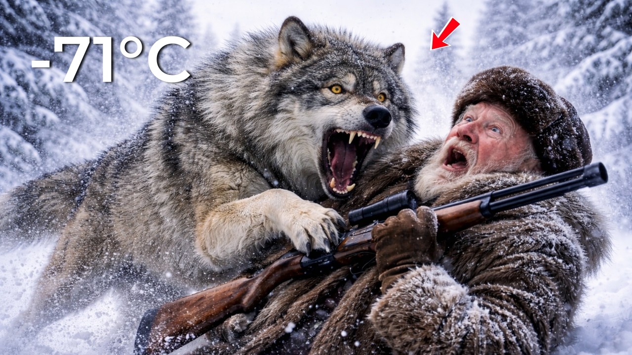 92-Year-Old Man vs Arctic Wild Dog Pack  –71°C Survival in Siberia 🐕