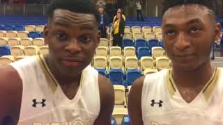 John Carroll basketball Montez Mathis and Immanuel Quickley 12-19-2017 Details