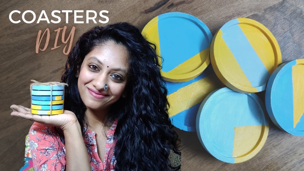 DIY White Cement Coasters | DIY 