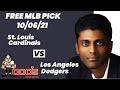 MLB Pick - St. Louis Cardinals vs Los Angeles Dodgers Prediction, 10/6/21 Best Bet Today