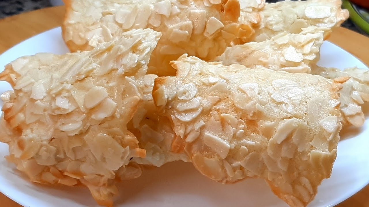 TEJAS DE ALMENDRA LAMINADAS//@lacocinademariaycurro