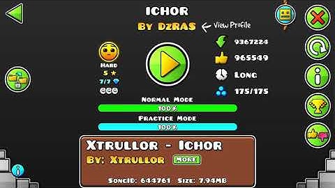 Geometry Dash-Lava Gauntlet Level #2(Ichor) All Coins