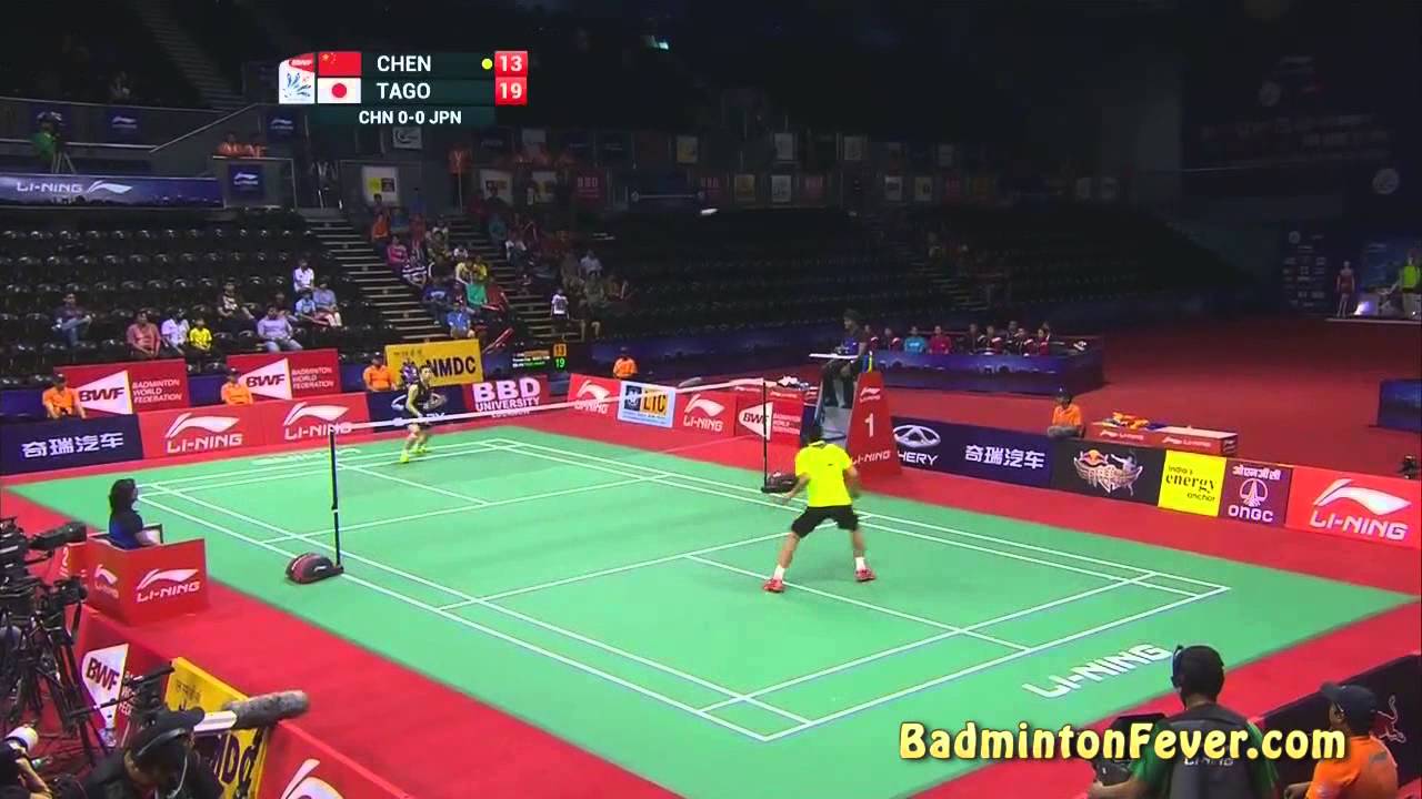 Badminton Highlights Kenichi Tago vs Chen Long THOMAS CUP 2014