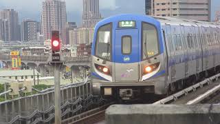 20190904@桃園機場捷運(桃園メトロ空港線)－台北/環北行 普通車(1000型)列車~泰山貴和站進站停車!!