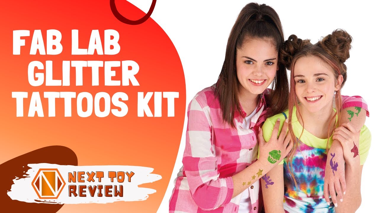Fab Lab Glitter Tattoos Kit PRODUCT REVIEW Next Toy Review YouTube