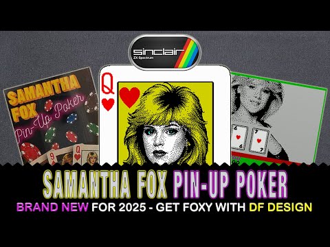 Samantha Fox Pin-Up Poker - new for 2025 from DF Design and