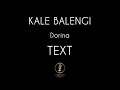 KALE BALENGI Dorina TEXT 
