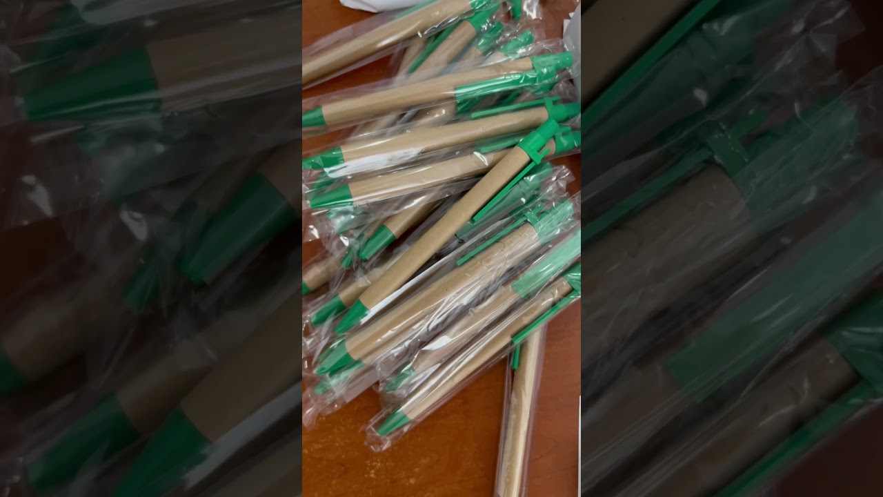 Промо-ручки eco оптом с логотипом.