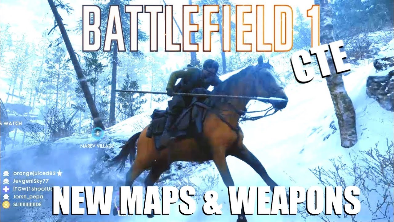 Battlefield 1 - New maps and weapons from the russian DLC on CTE