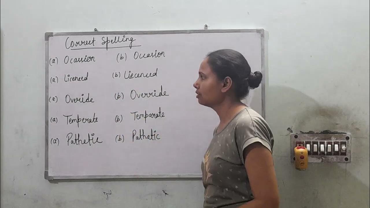 Identify The Correct Spelling English Grammar SSC CGL MTS