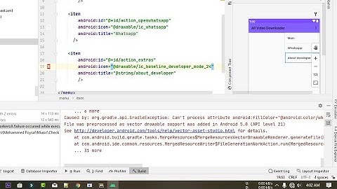 Fixed Caused by: org.gradle.api.GradleException: process attribute android:fillColor="@android:color