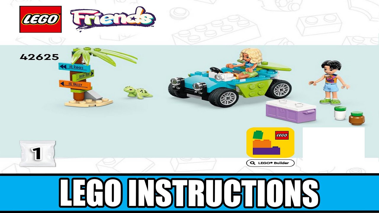 Friends - Beach Smoothie Stand - Beach LEGO instructions