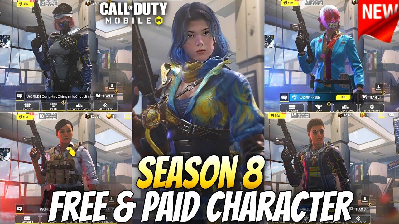 Season 8 All New Upcoming Character in Lobby Preview! (2025) | S8 Free ...