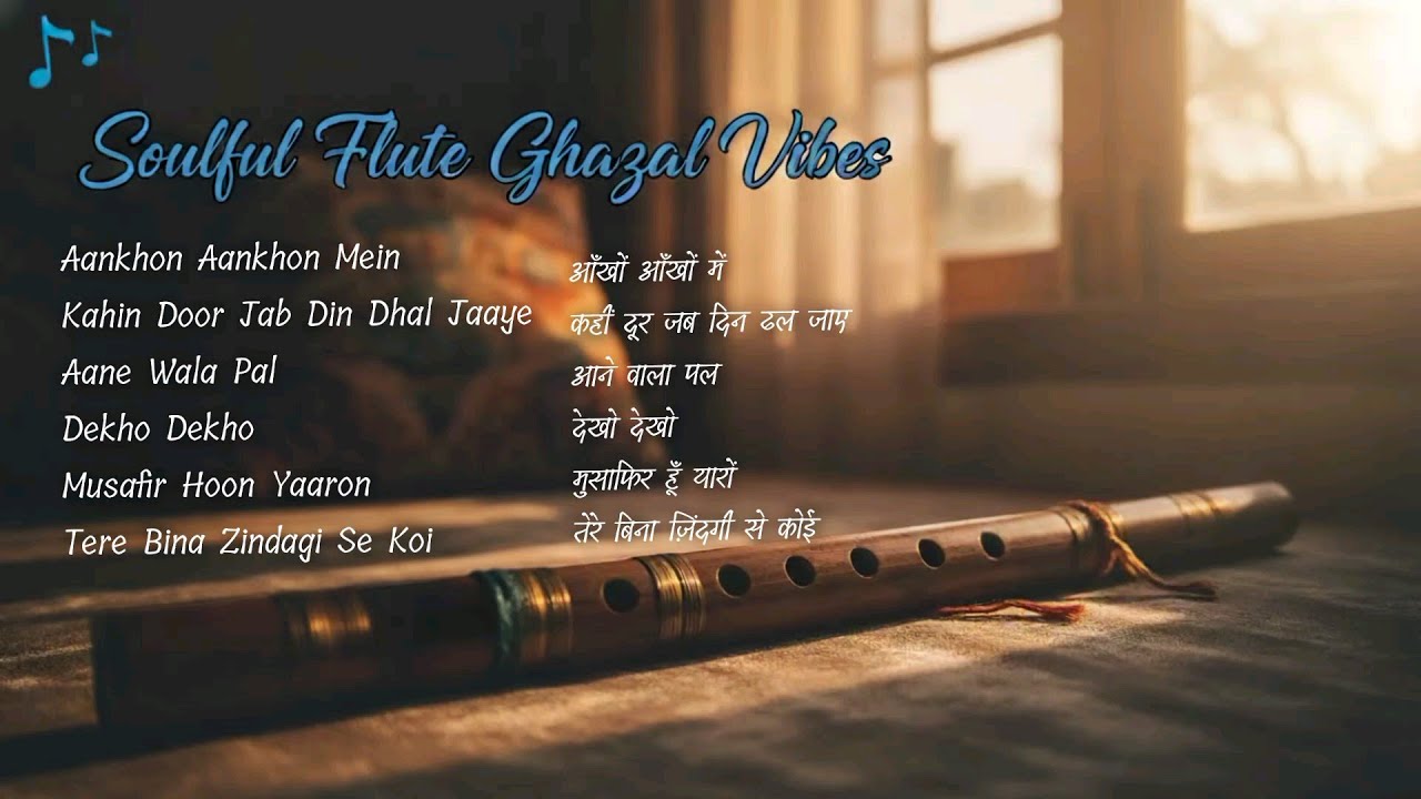 Evergreen Bollywood Flute Instrumental | Ghazal Style Romantic Classics | Old Hindi Melody Mix