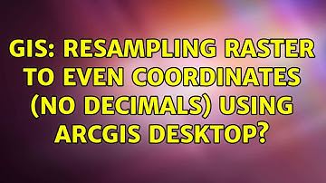 GIS: Resampling raster to even coordinates (no decimals) using ArcGIS Desktop?