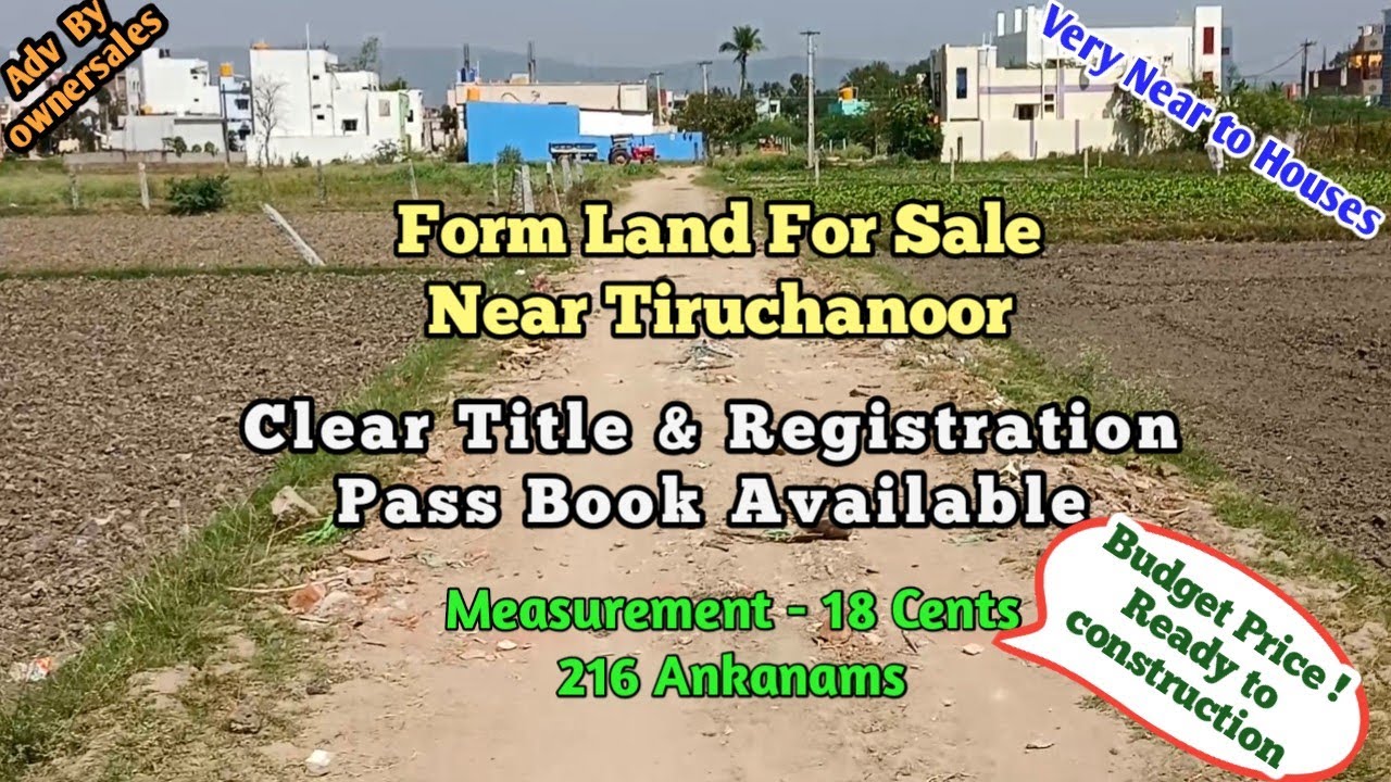Form Land For Sale In Tirupati Near Mullapudi Agriculture Land Sale Near Tiruchanoor Temple