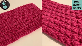 Crochet Pebble Stitch | Crochet Stitches for Blankets, Jumpers, Scarves | Spinel Crochet and Cook