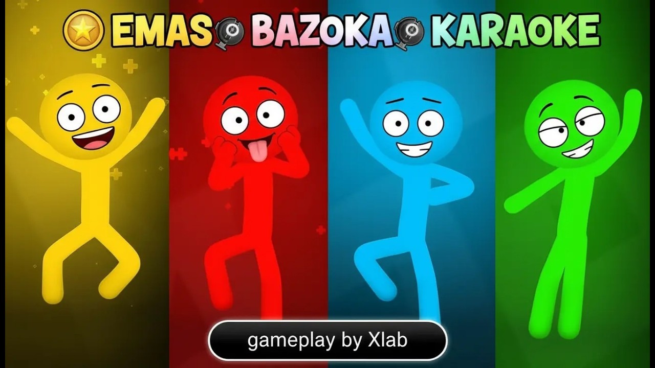 3 Game Seru di Stickman Party! Rebutan Emas, Bazoka Mumi & Karaoke 😱