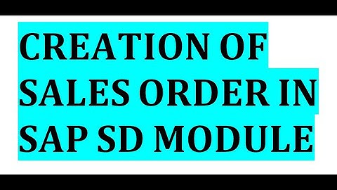 Creation of sales order in SAP//How to create sales order in SAP//