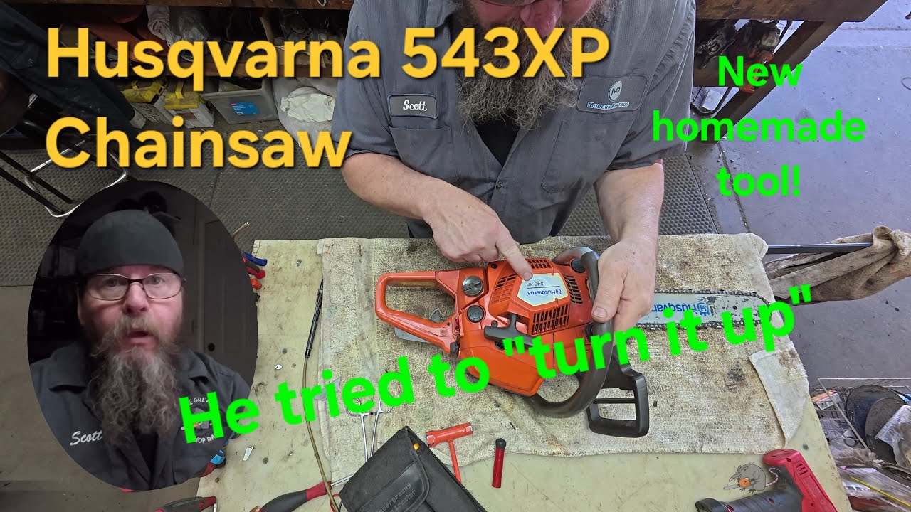 Husqvarna 543XP Chainsaw Needs Carb Adjustment
