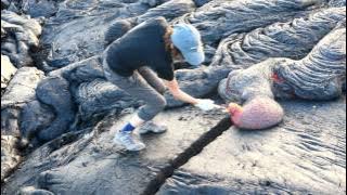 Kilauea lava flow 'cooking', March 2, 2017