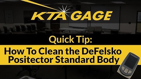 KTA Gage: How To Clean the DeFelsko Positector Standard Body (Coatings Gauge) to Switch Probes