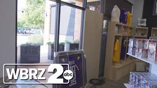 Baton Rouge sports store lost a rack of signed jerseys in an overnight smash-and-grab
