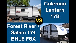 Forest River / Salem 174 BHLE  VS Coleman 17B by Fun In Our RV 500 views 1 month ago 12 minutes, 33 seconds