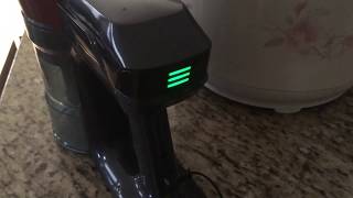 ONSON Cordless Stick Vacuum Cleaner when it's fully charged.  All 3 green lights stay solid