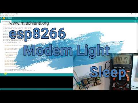 WeMos D1 mini (esp8266) light and modem sleep mode