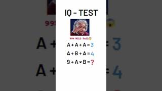 Math quiz new Albert Einstein viral puzzle#shorts#quiztest#viral #mathiqtest#mathpuzzle