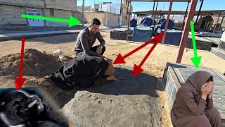 The sad moment, Maryam's heartbreaking cry over the grave of her lost fetus😭💔