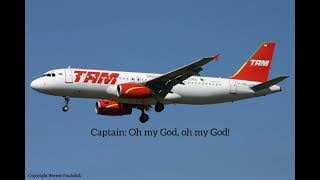 CVR (with subtitles) - TAM 3054 - [Runway excursion due to pilot error] 17 July 2007