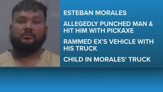 Pickaxe attacker facing multiple felonies after seriously injuring one and intentionally ramming veh