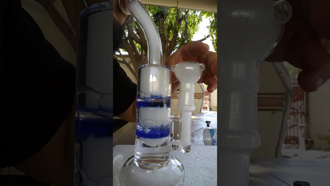 Honeycomb with turbine perc bong from Amazon "flower rip"