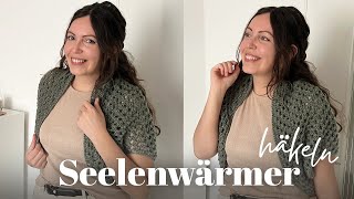 Seelenwärmer häkeln aus Granny Square | Anleitung für Anfänger