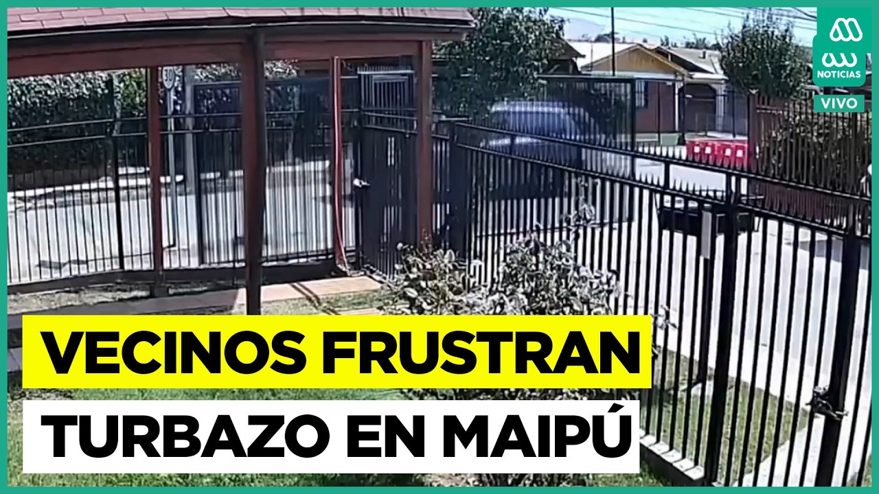 Vecinos frustraron turbazo en Maipú: Delincuentes derribaron portón tras verse acorralados