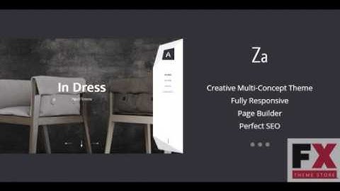 Preview Za - Creative Fashion Portfolio WordPress Theme TFx