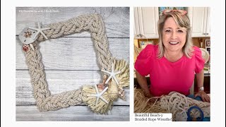 DIY Nautical Rope Wreath Dollar Tree Craft - Zucchini Sisters