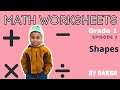 Math Worksheets | Grade 1 | Episode 2 | Shapes
