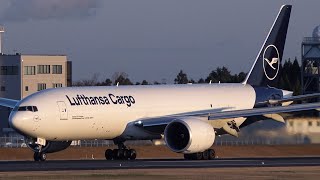 Lufthansa Cargo Boeing 777F D-ALFG Landing at NRT 34R | NRT/RJAA