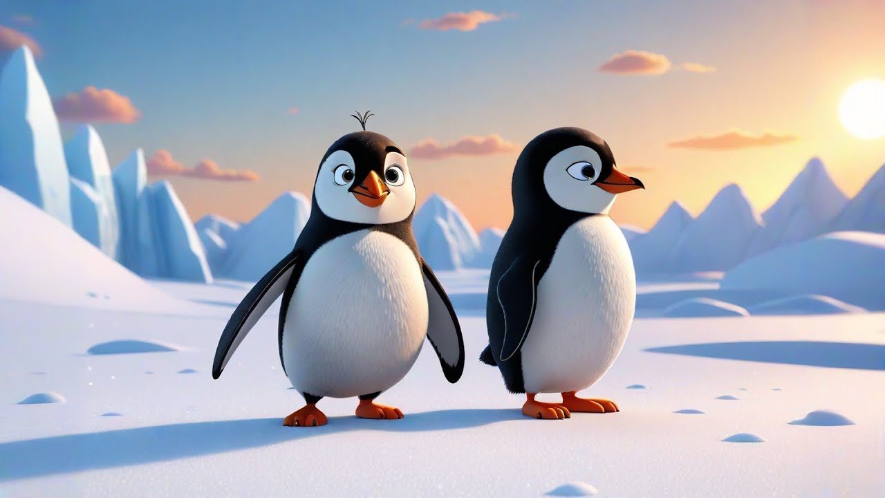 Little Penguins Marching on Ice | Fun Penguin Song for Kids | Winter ...