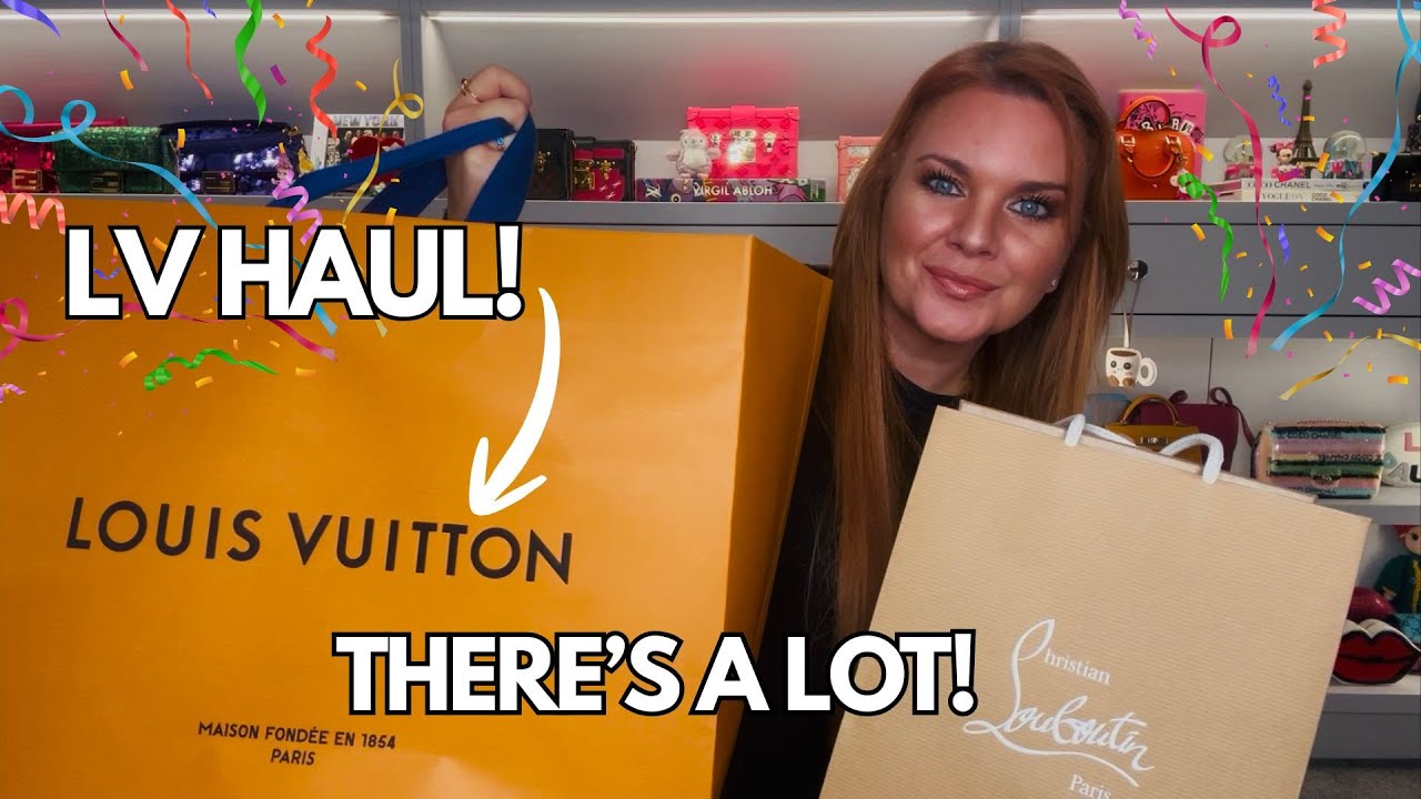 MASSIVE LOUIS VUITTON & LOUBOUTIN HAUL! LV Christmas animations