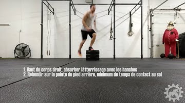 Reactive step up jump