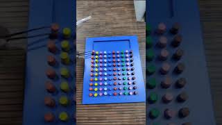 Wooden Peg Board with 100 Plastic Pegs Educational & Learning Toy for Kids Occupational