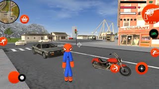 Spider Stickman Rope Hero Gangster Crime ll Android Gameplay screenshot 3