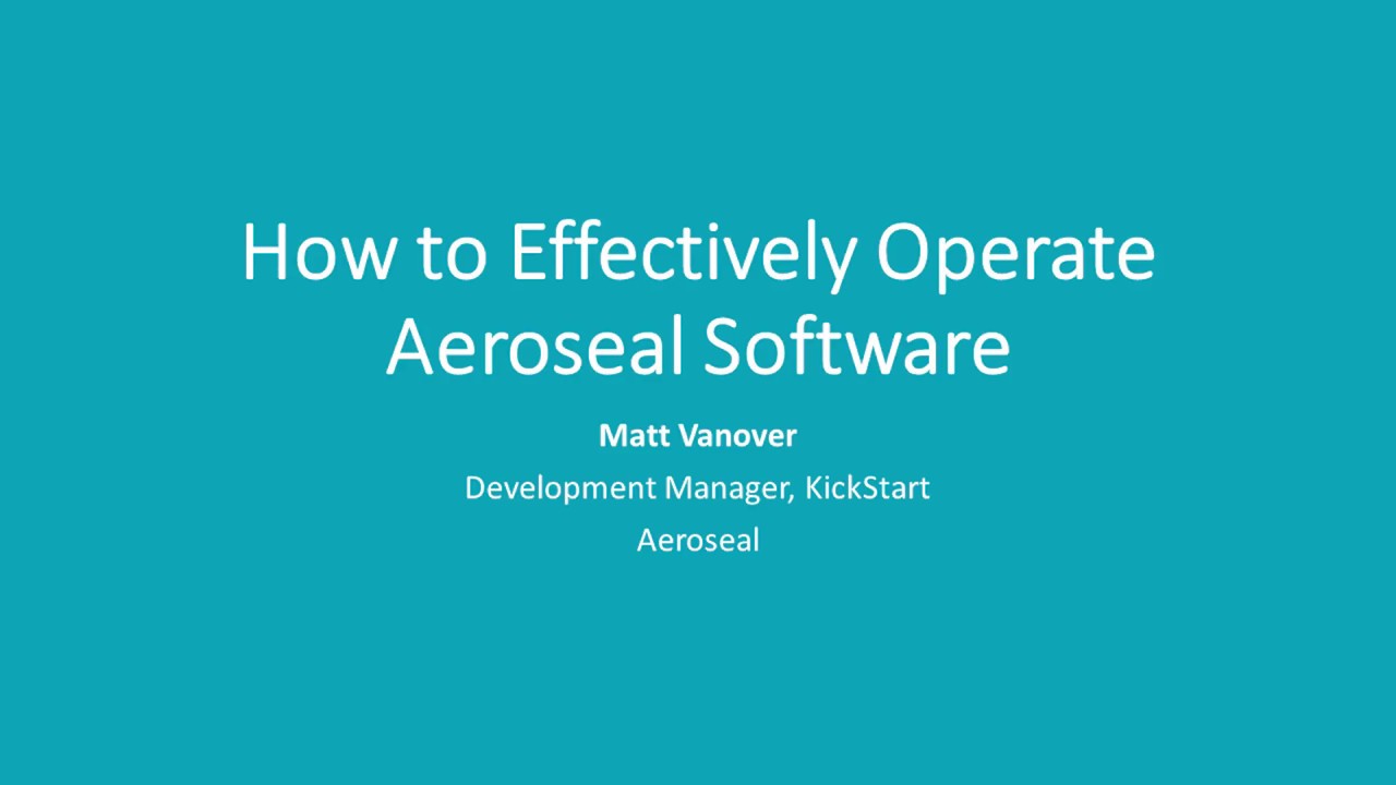 How to Effectively Operate Aeroseal Software YouTube