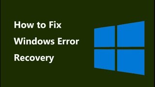 windows error recovery, launch startup repair (recommended), start windows normally (dell)